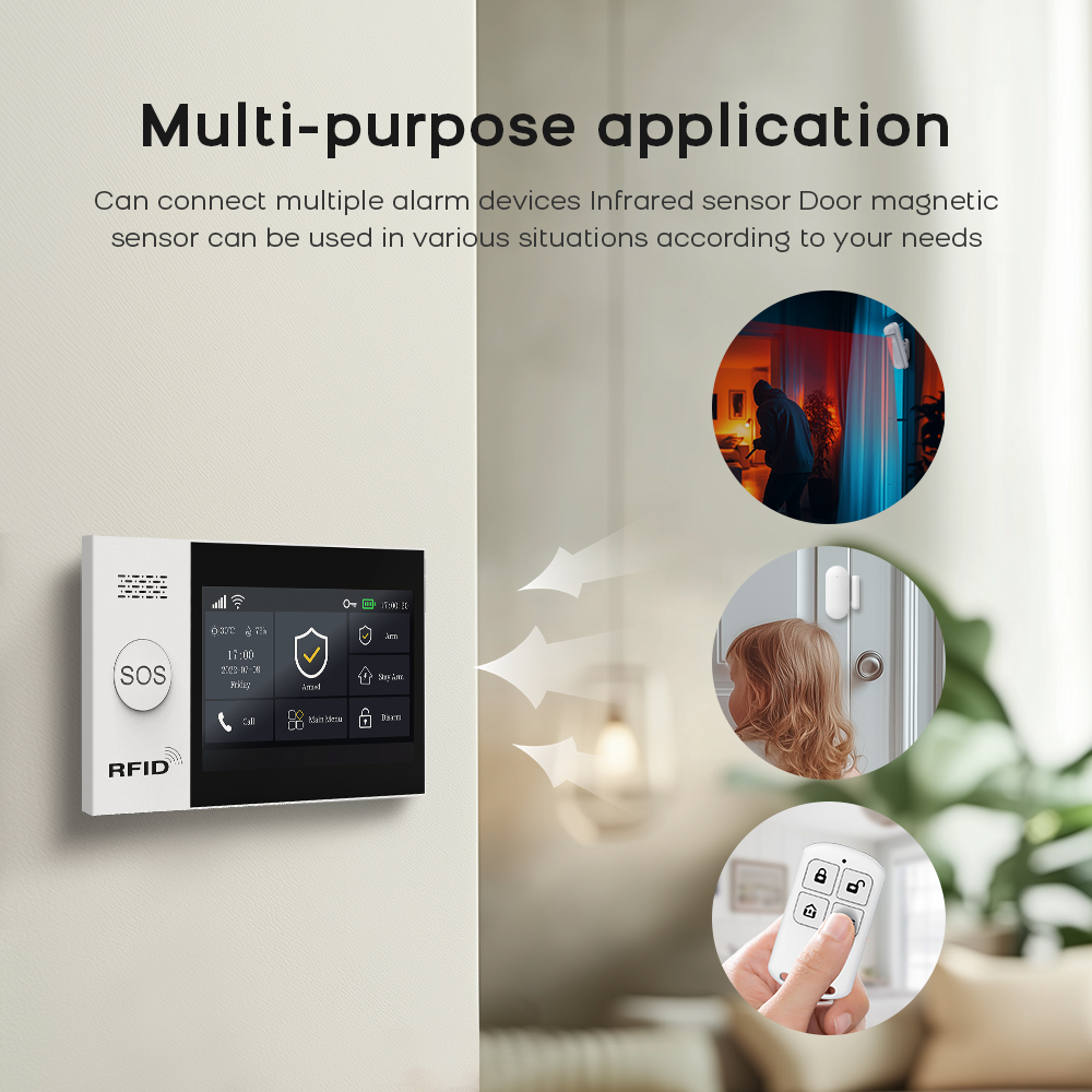 PG-107 tuya sem fio casa wifi  - Sim Gsm Alarm avaliação e preço