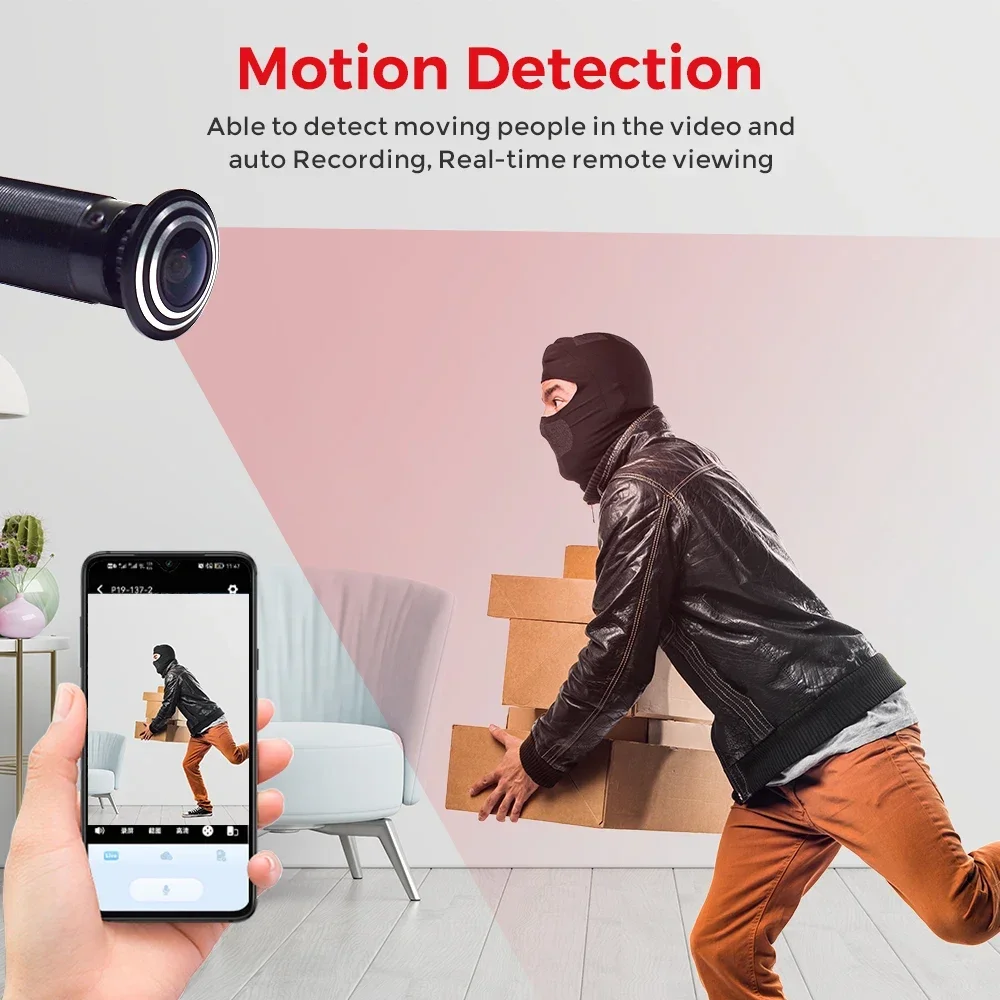 Câmera de Vídeo Inteligente PE - Home Security Front Door Camera avaliação e preço