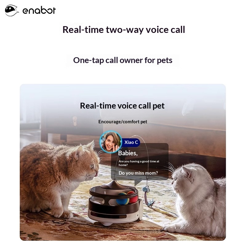 Enabot rola petpal robô inteli - Home Security Robot avaliação e preço